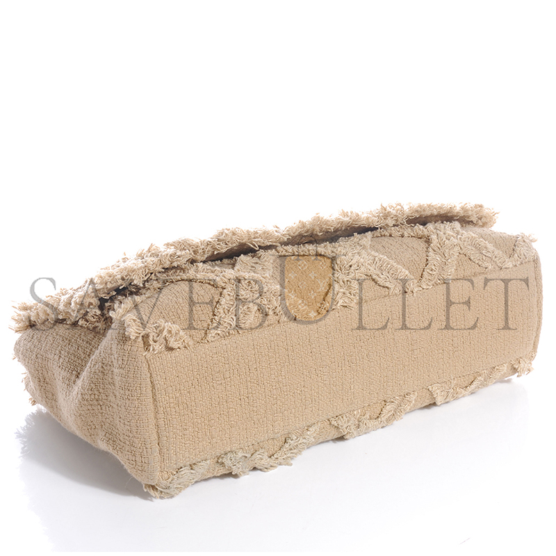 Ch*el master tweed nature flap dark beige (36*20*9cm)